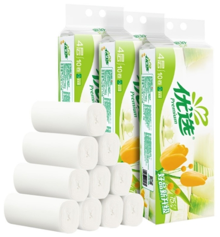 卷纸750g卫生纸手纸厕纸巾无芯家用实惠家庭装