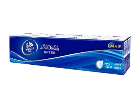 自然无香面巾纸 手帕纸超韧4层8张60包实惠装套装卫生纸